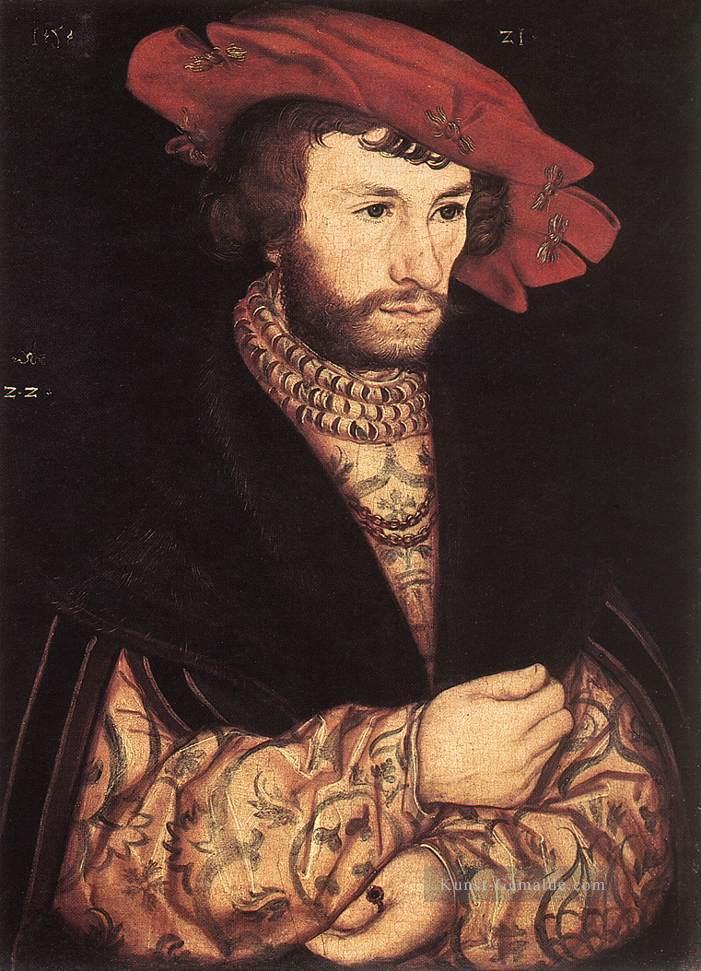 Porträt eines jungen Mannes Renaissance Lucas Cranach der Ältere Ölgemälde